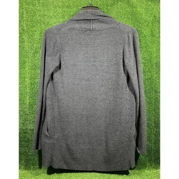 Barefoot Dreams Cardigan Cozy Chic Lite Blue Size XS/S Small Textured Shawl Neck